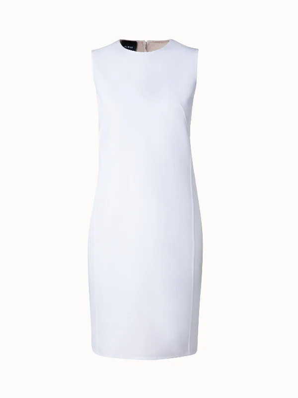 Reversible Cotton Double-Face Sheath Dress