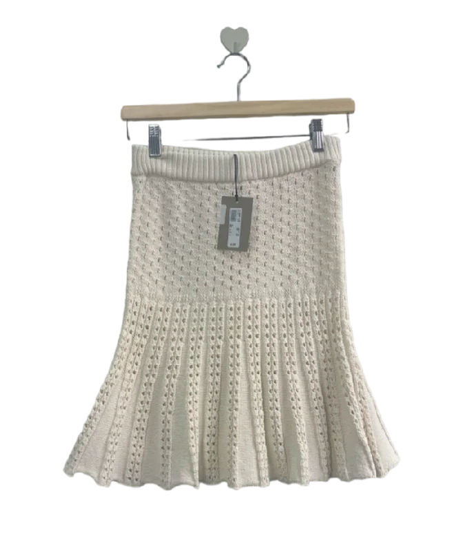 River Island White Summer Skirt XS