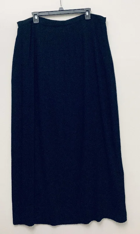 Skirt Maxi By Talbots In Black, Size: Xxl