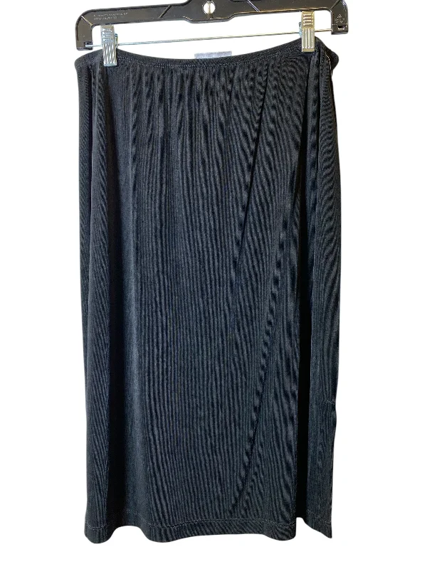 Skirt Midi By Chicos In Black, Size: 10