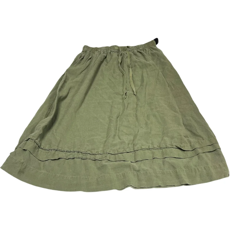 Skirt Midi By Wonderly In Green, Size: M