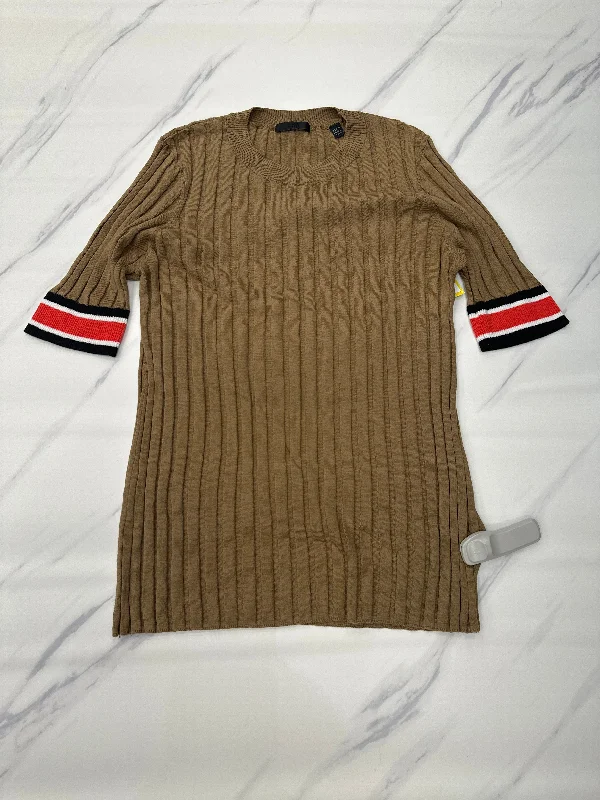 Top Short Sleeve By Atm In Brown, Size: Xl