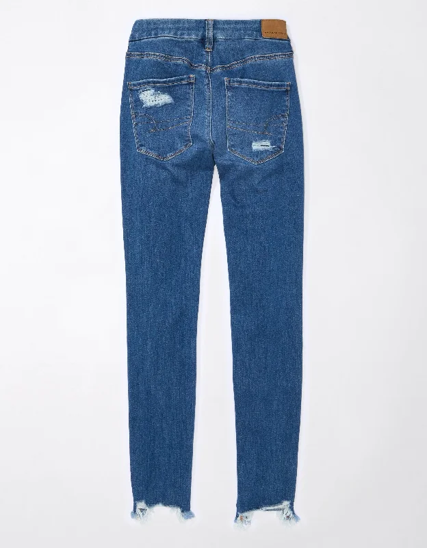 AE Next Level Curvy Patched High-Waisted Jegging