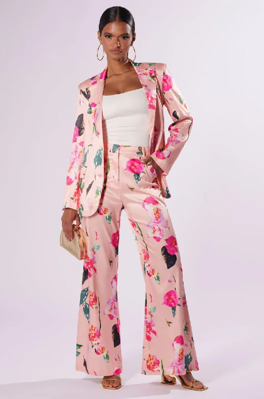 BLOSSOM SATIN TROUSERS