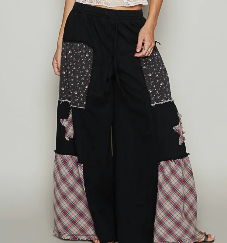 Emery Pant In Black Multi