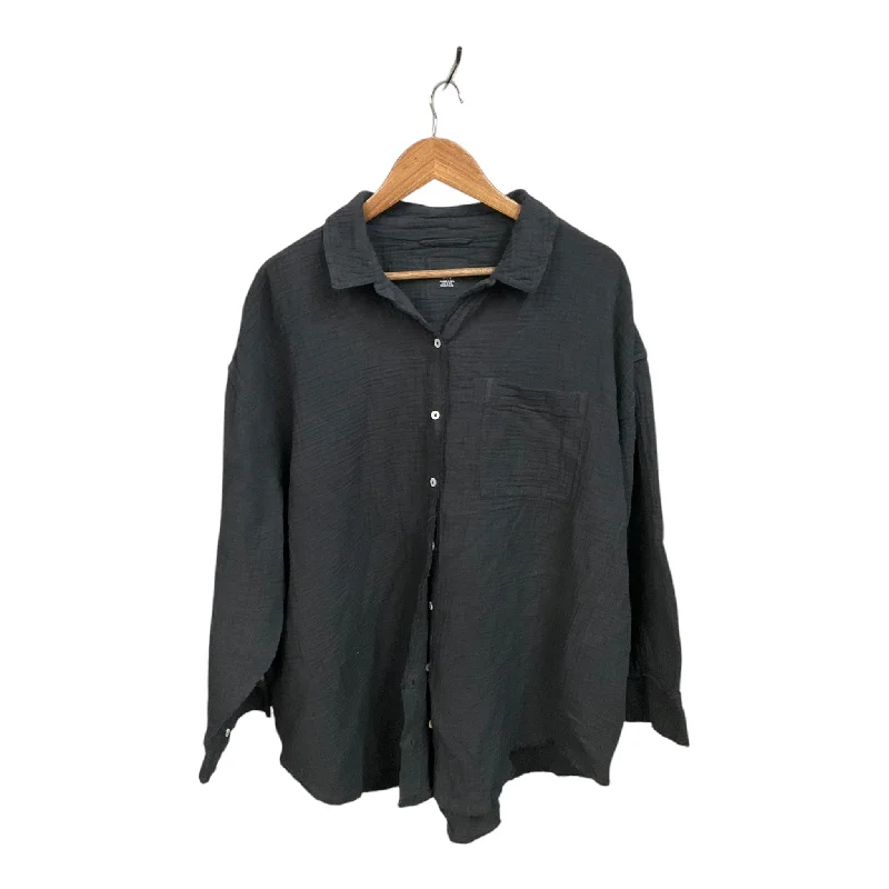 Top Long Sleeve By Aerie In Black, Size: Xl