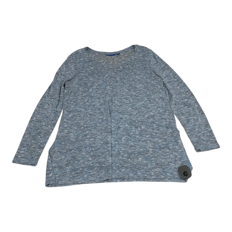 Top Long Sleeve By Apt 9 In Blue, Size: L