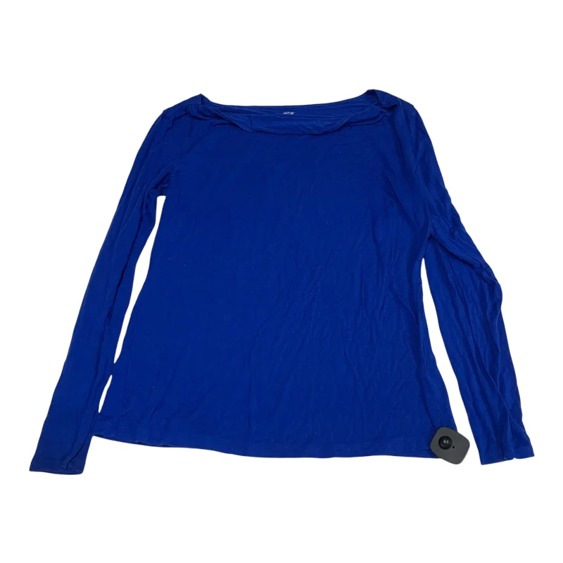 Top Long Sleeve By Apt 9 In Blue, Size: Xl