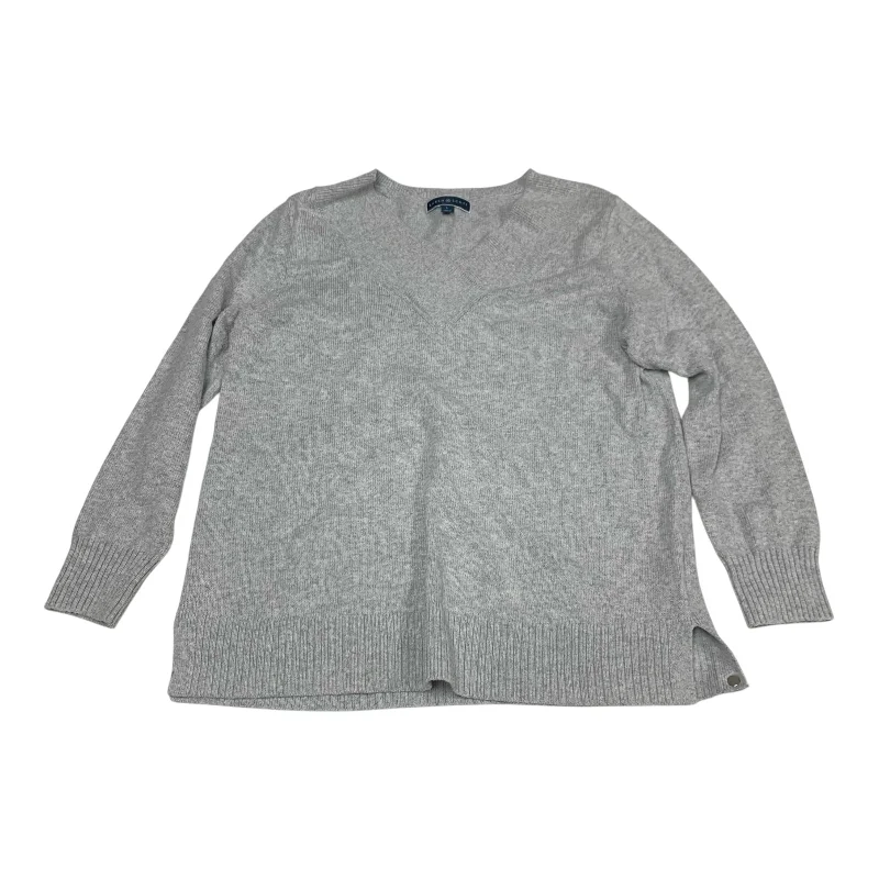 Top Long Sleeve By Karen Scott In Grey, Size: L