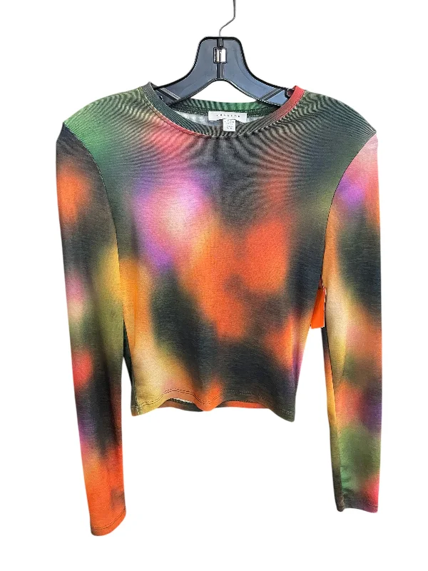 Top Long Sleeve By Topshop In Multi-colored, Size: S